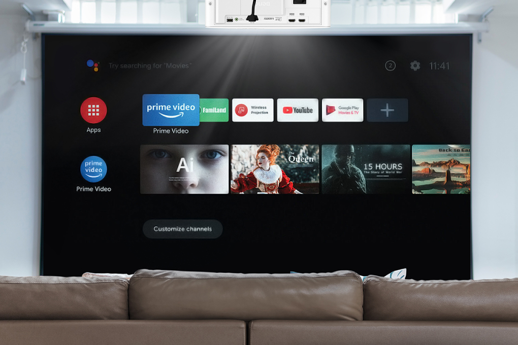Dank Android TV bietet der TK700STi Zugriff auf eine große Content-Auswahl