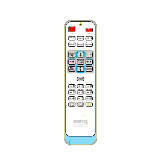 Universal Projector Remote for 7xx, 8xx series