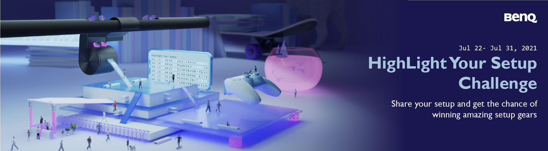 Screenbar Setup Challenge From Desk Setup To Beyond Benq Europe