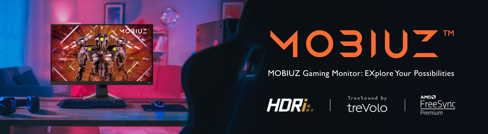 Monitory gamingowe 144Hz MOBIUZ