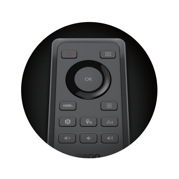 control from anywhere in your room by remote control
