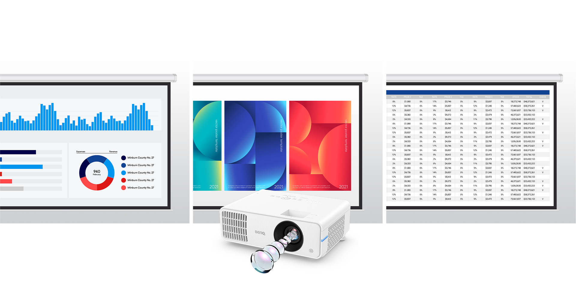 BenQ LW650 is with unrivaled clarity, enduring color and calibrated color modes for various kinds of content