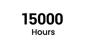 15,000 hrs of Extended Light Source Life