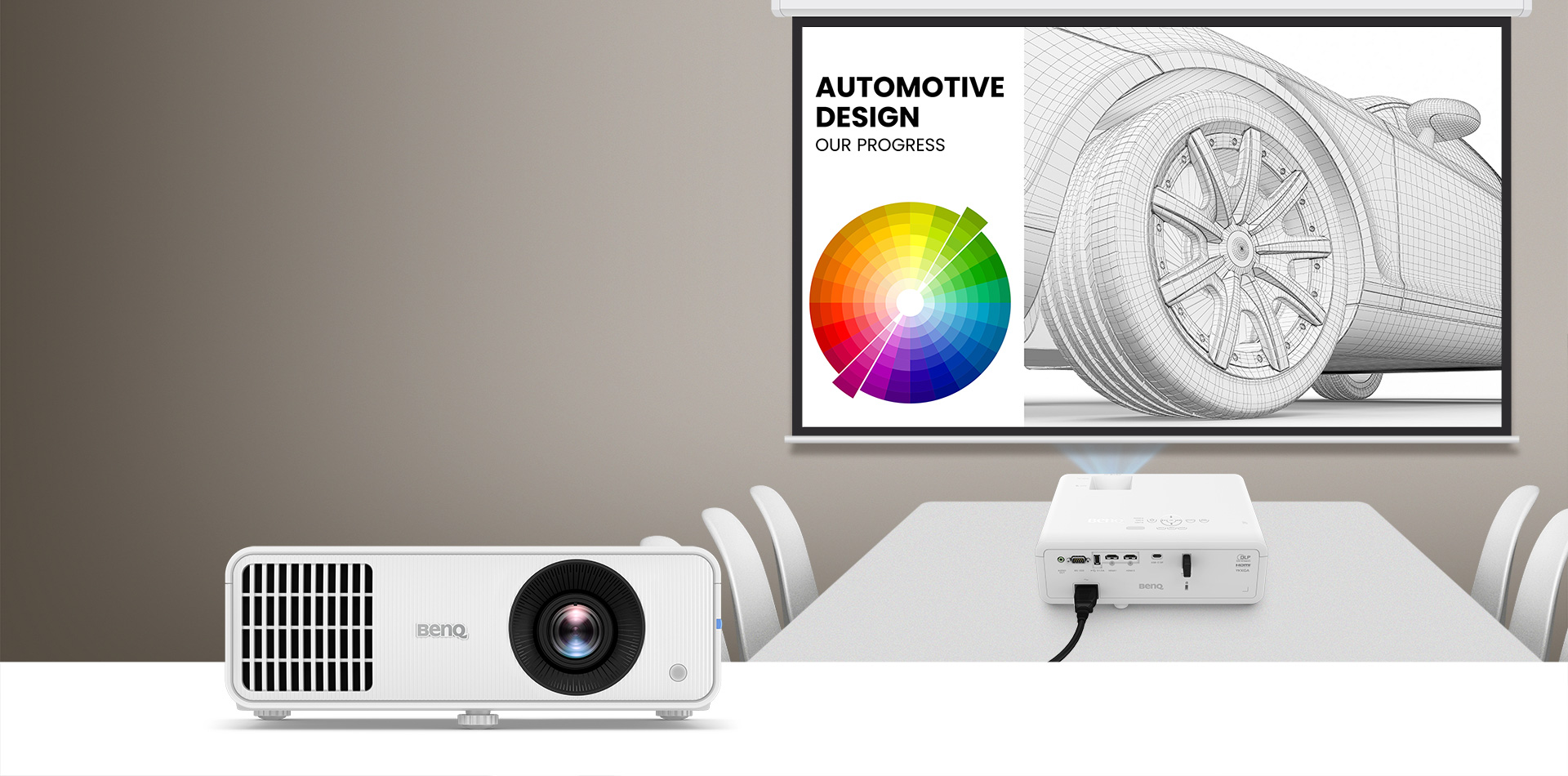 LW650 | 4000AL WXGA Laser WIFI Ready Business Projector with Wide Color Gamut, USB C and WiFi