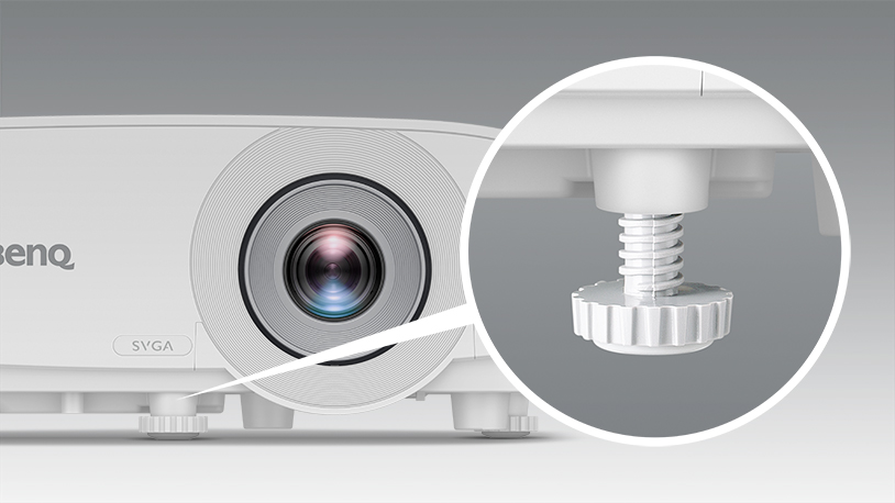 BenQ MS550 has Retractable Adjustment Foot to enhance flexibility