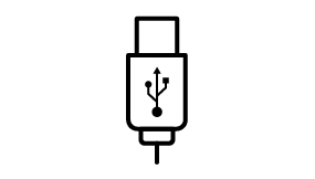  USB Type-A  for charging smart devices.