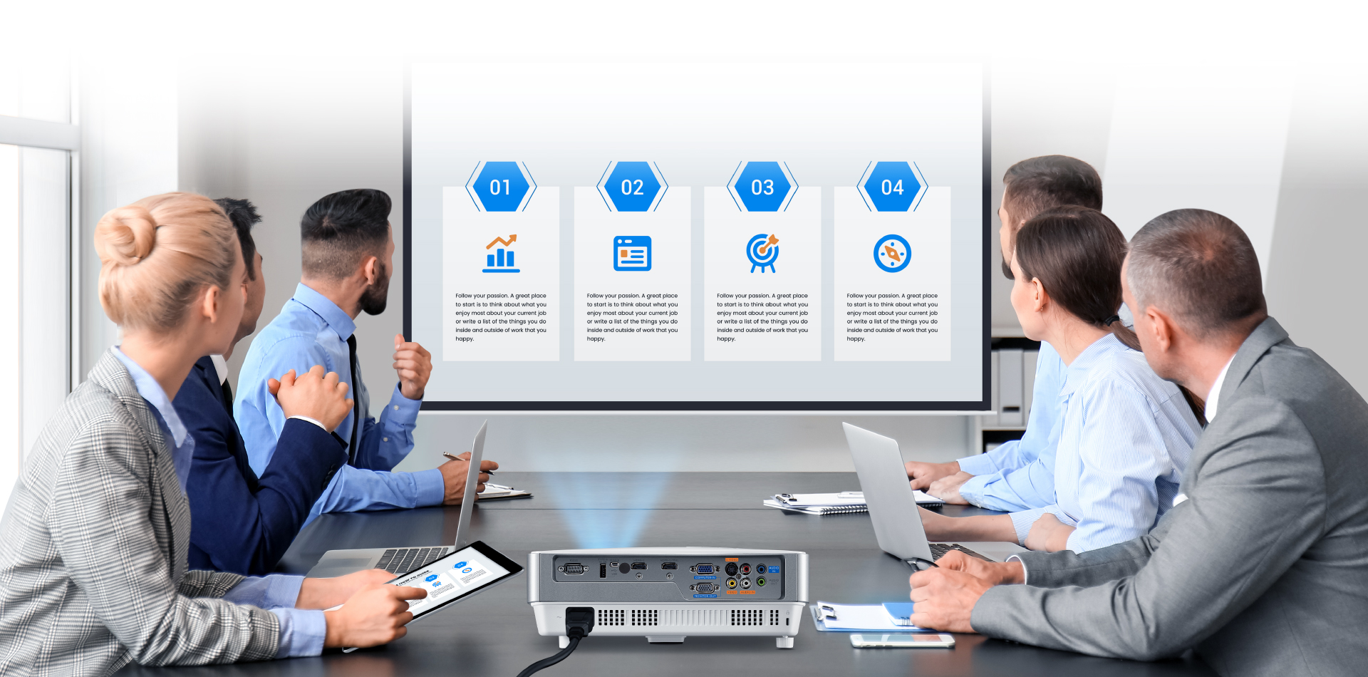 BenQ MW632ST can connect and wirelessly project from mobile devices and tablets.