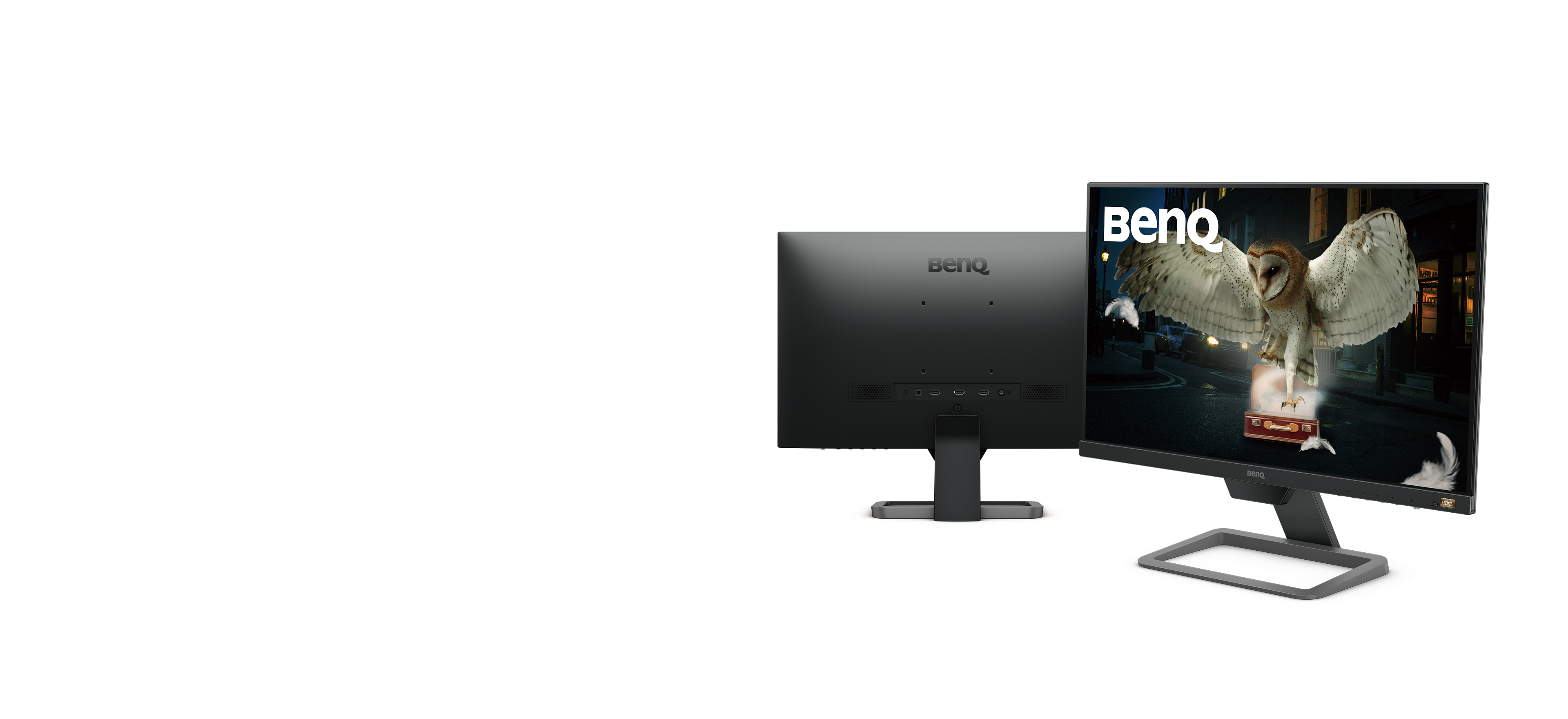 Monitor mit Eule.
