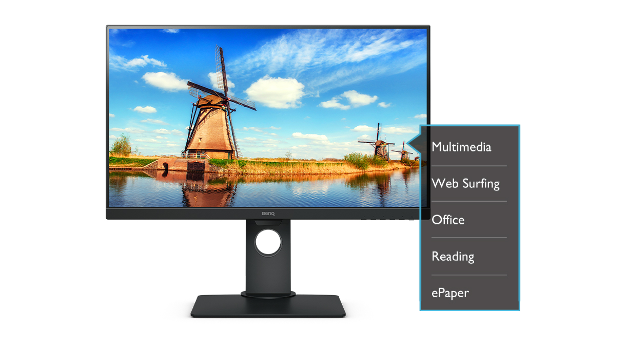 benq gw2780t tehnologia low blue light filtrează lumina albastră periculoasă, reducând oboseala și iritația ochilor