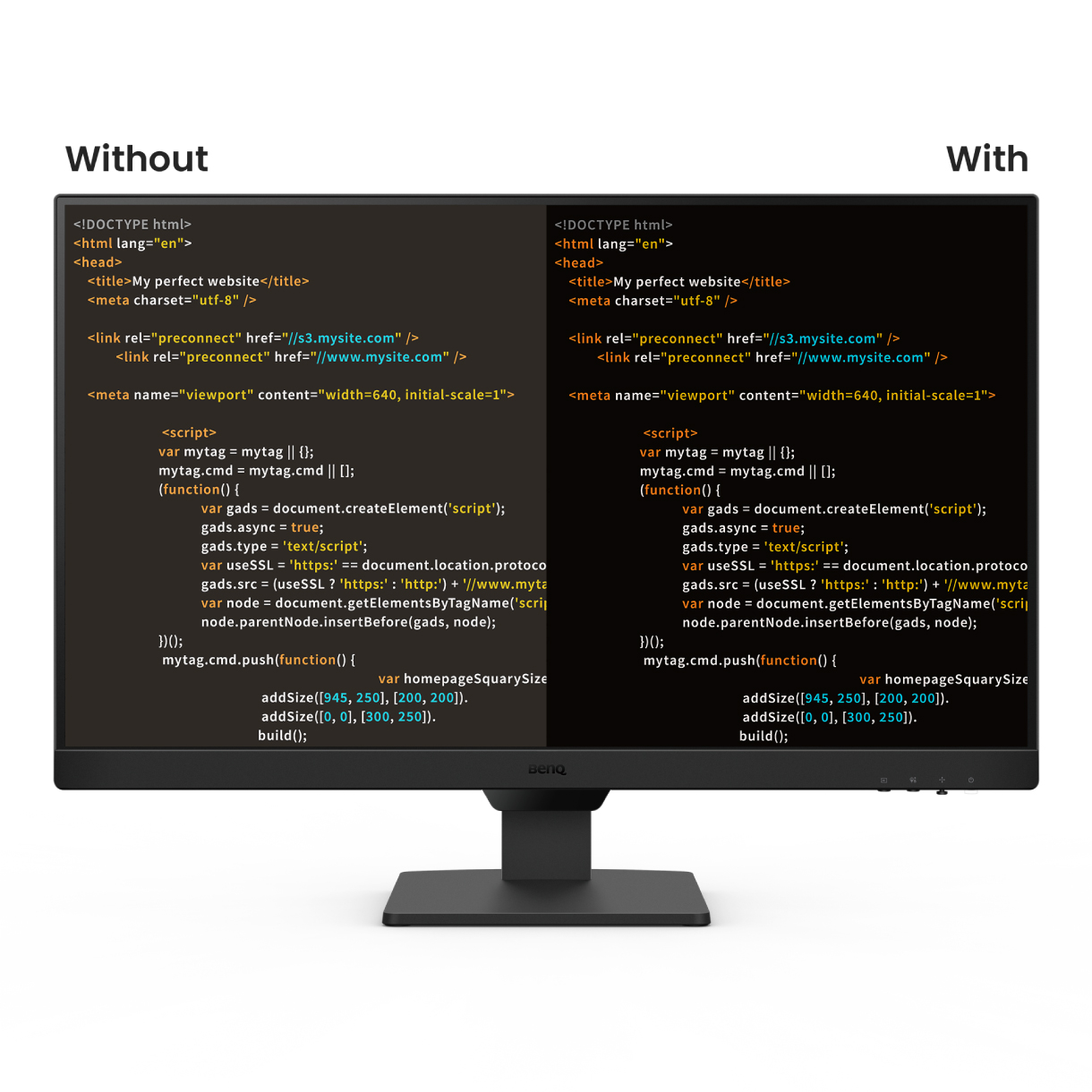 Der GW2790 verfügt über einen Kodierungsmodus für kontrastreiche Farben.