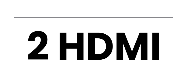 2 HDMI
