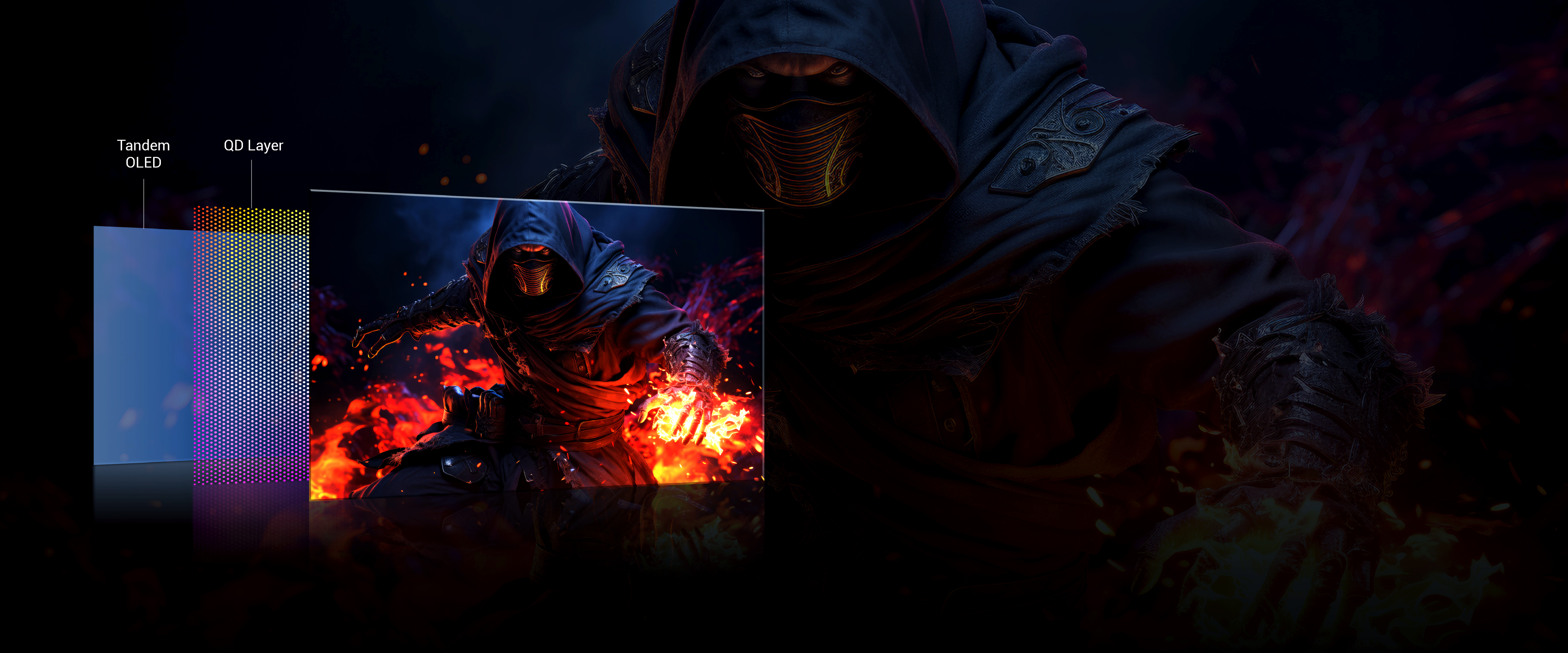 BenQ EX271QZ powered by 3rd Gen QD-OLED, with jaw-dropping quantum dot colors and perfect OLED blacks, this display delivers insane contrast and lifelike visuals. Together, they’re ready to level up your open-world adventures.