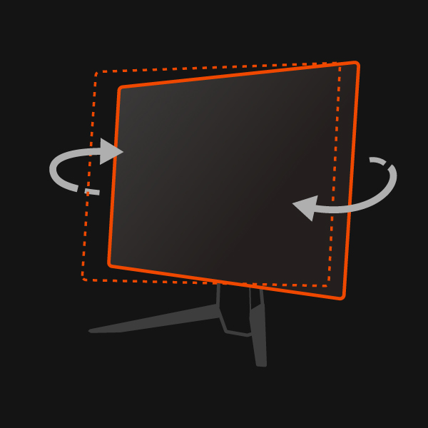 cu monitorul de jocuri Benq Mobiuz, vă puteți regla oricând la unghiul perfect