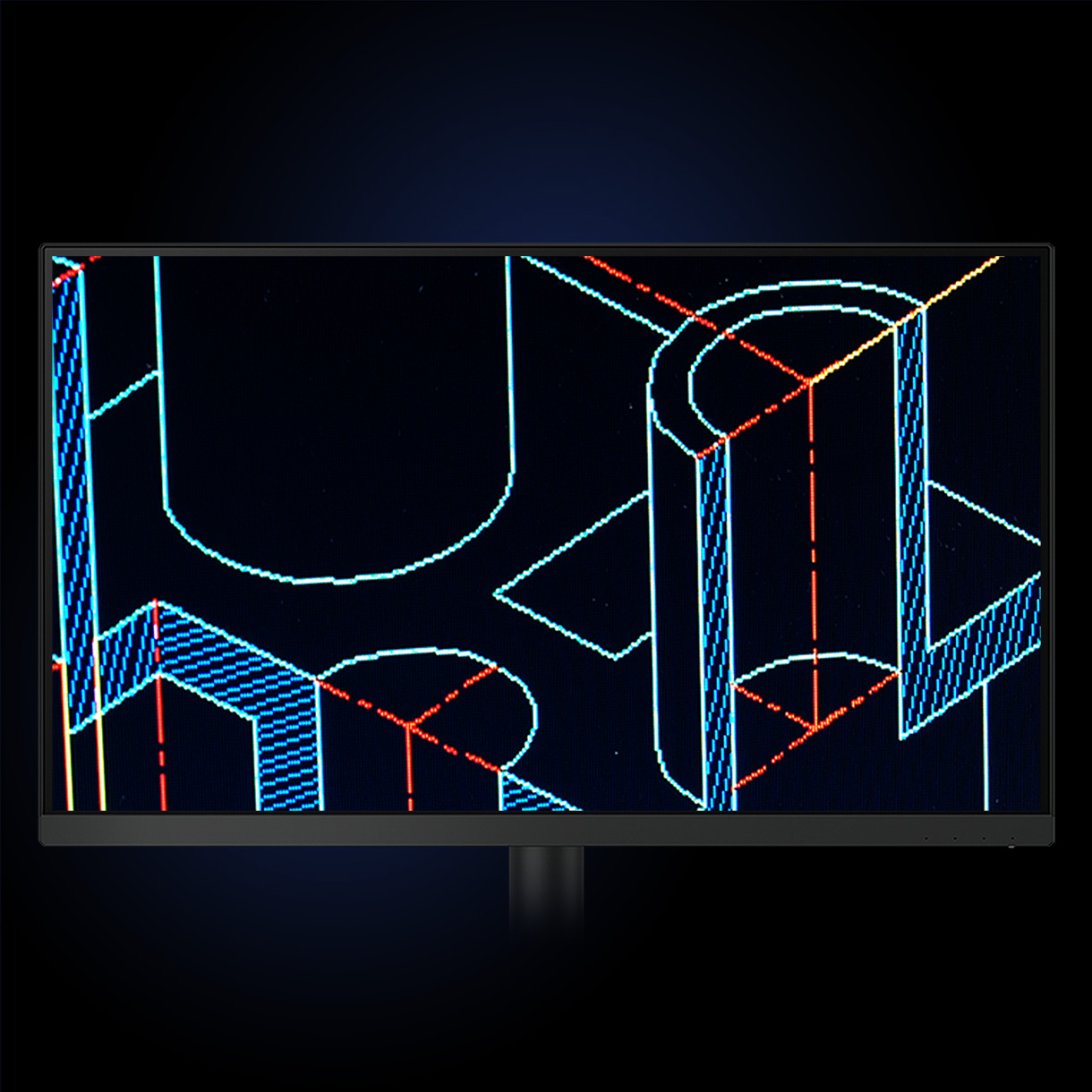 BenQ DesignVue Monitors CAD/CAM Mode let you Enjoy superior contrast of lines and shapes in technical illustrations.