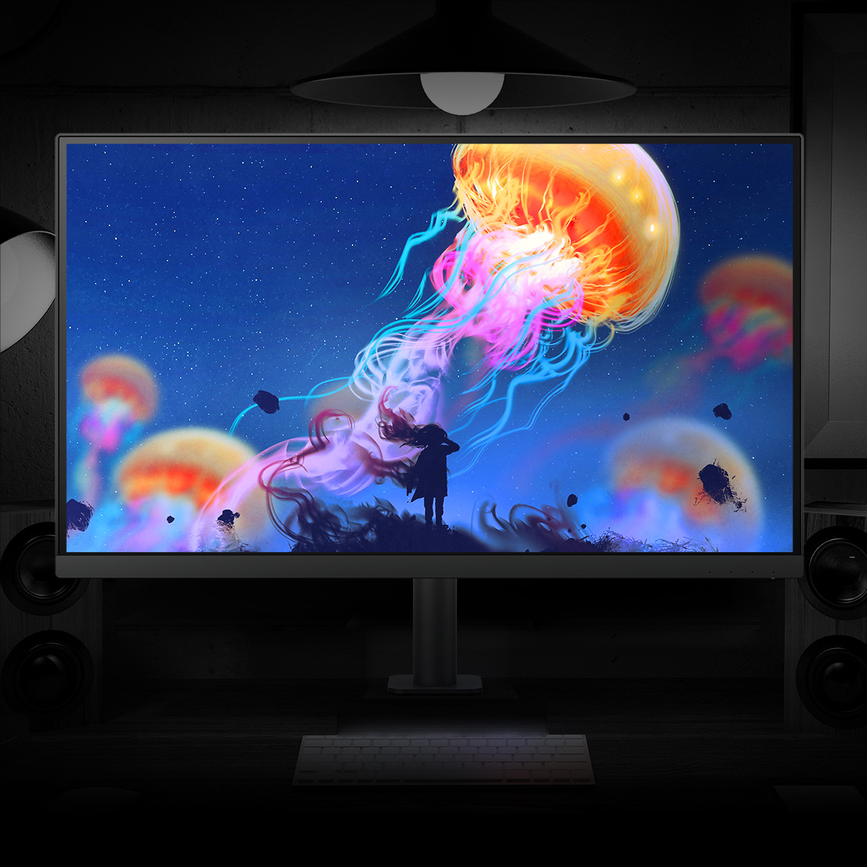 BenQ DesignVue Darkroom Mode adjusts image brightness and contrast for work in dark environments.