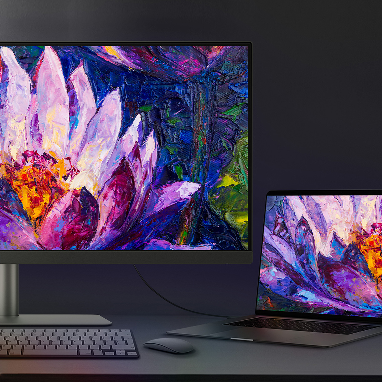 Der BenQ PD3420Q überträgt Audio, Video und Daten zusammen mit einem praktischen USB-Hub mit 65 W Leistung.