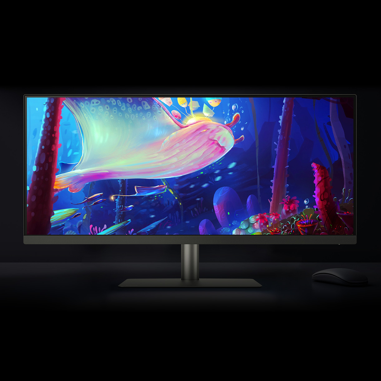 BenQ PD3420Q is equipped with the latest P3 color standards to guarantee a consistent color application among all designers.