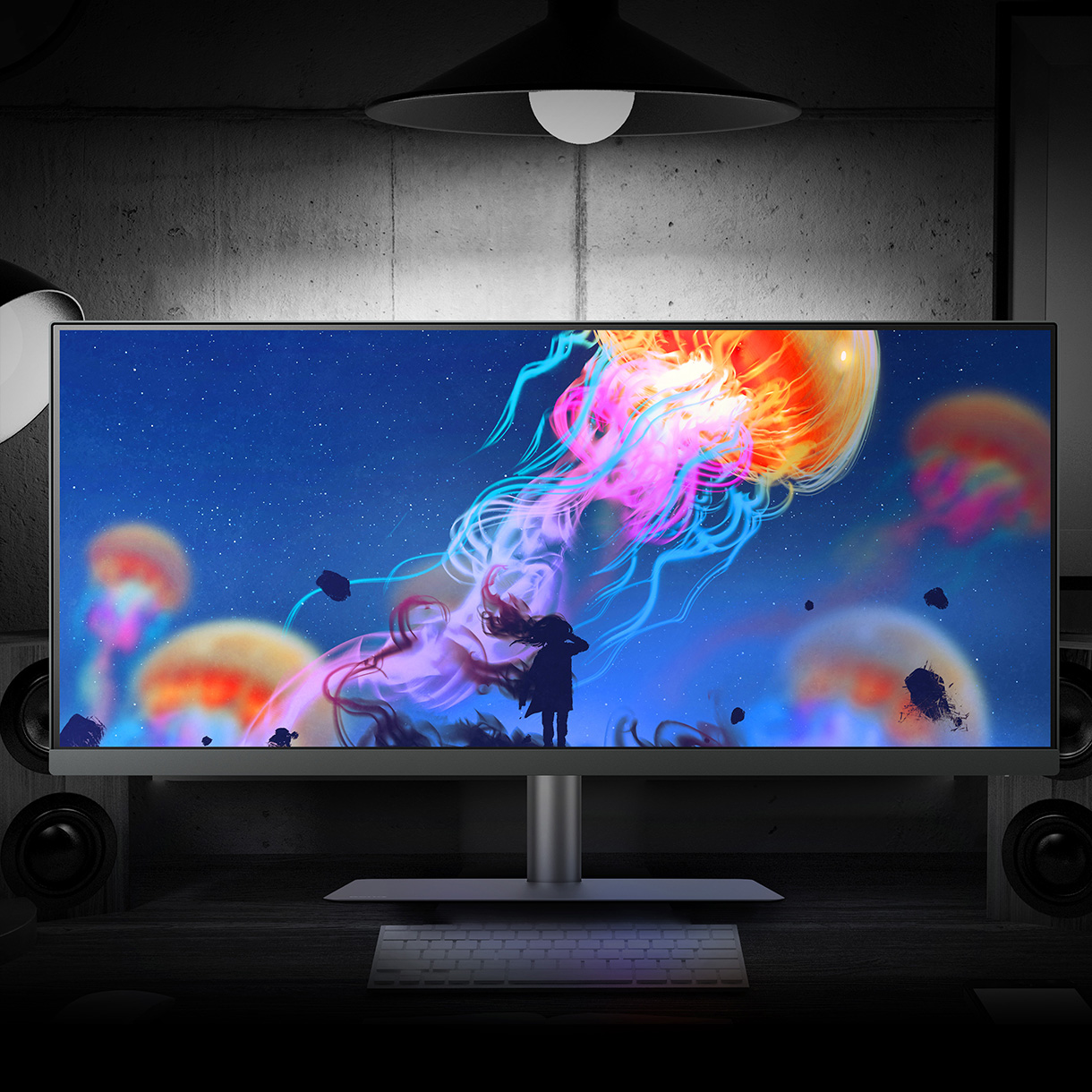 BenQ DesignVue Darkroom Mode adjusts image brightness and contrast for work in dark environments.