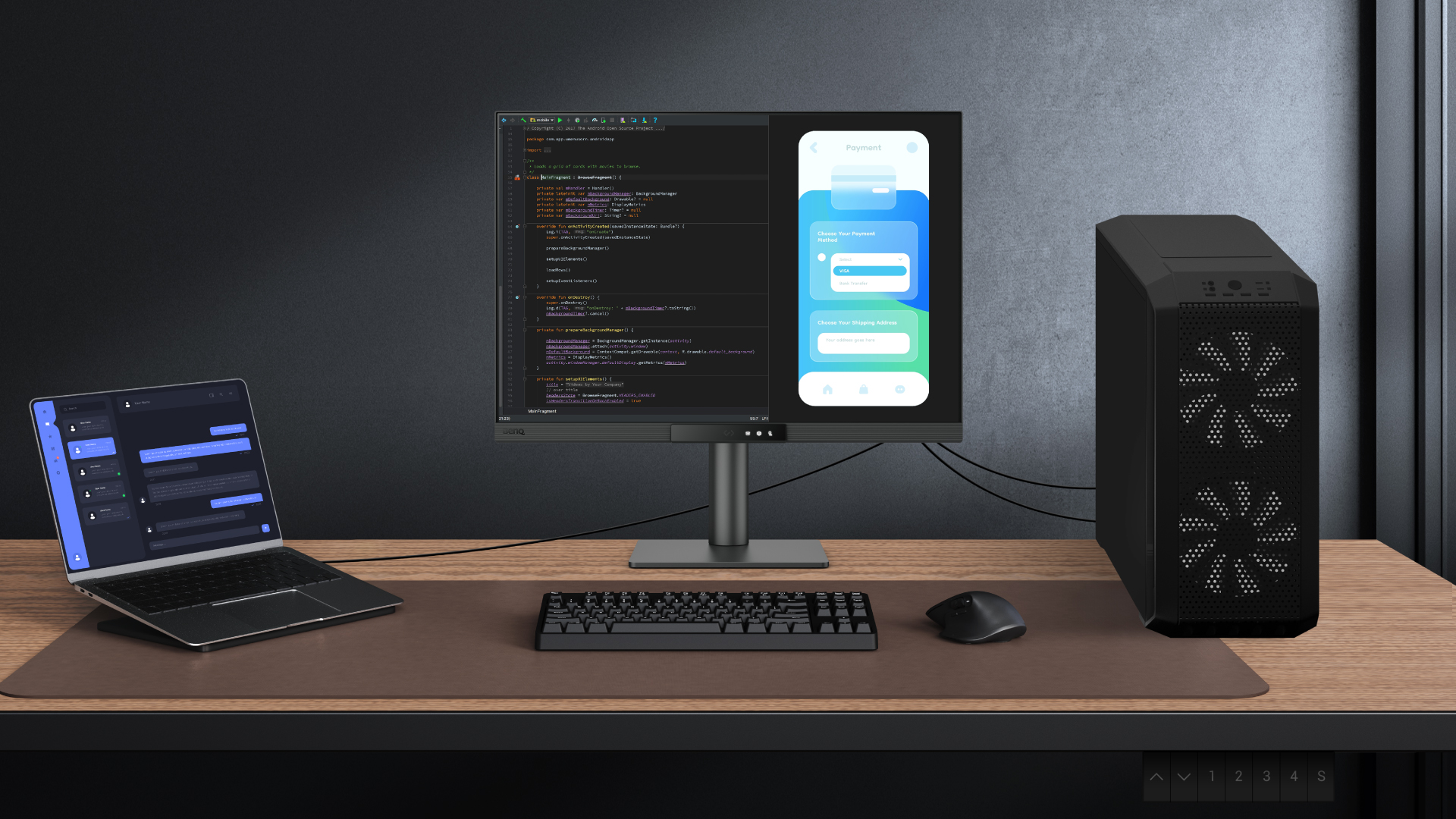 BenQ RD280UG Integracija su įvairiais įrenginiais ir integruotas KVM (klaviatūros, vaizdo ir pelės) jungiklis leidžia sklandžiai perjungti turinio šaltinius.
