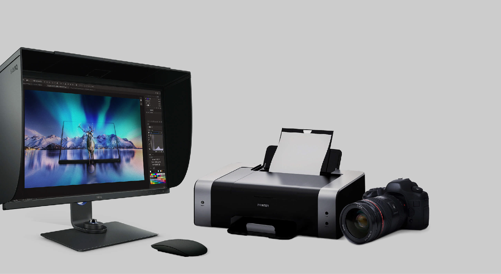 benq paper color sync assists to preview the photo-printing results on screen by a simple screen-to-print process