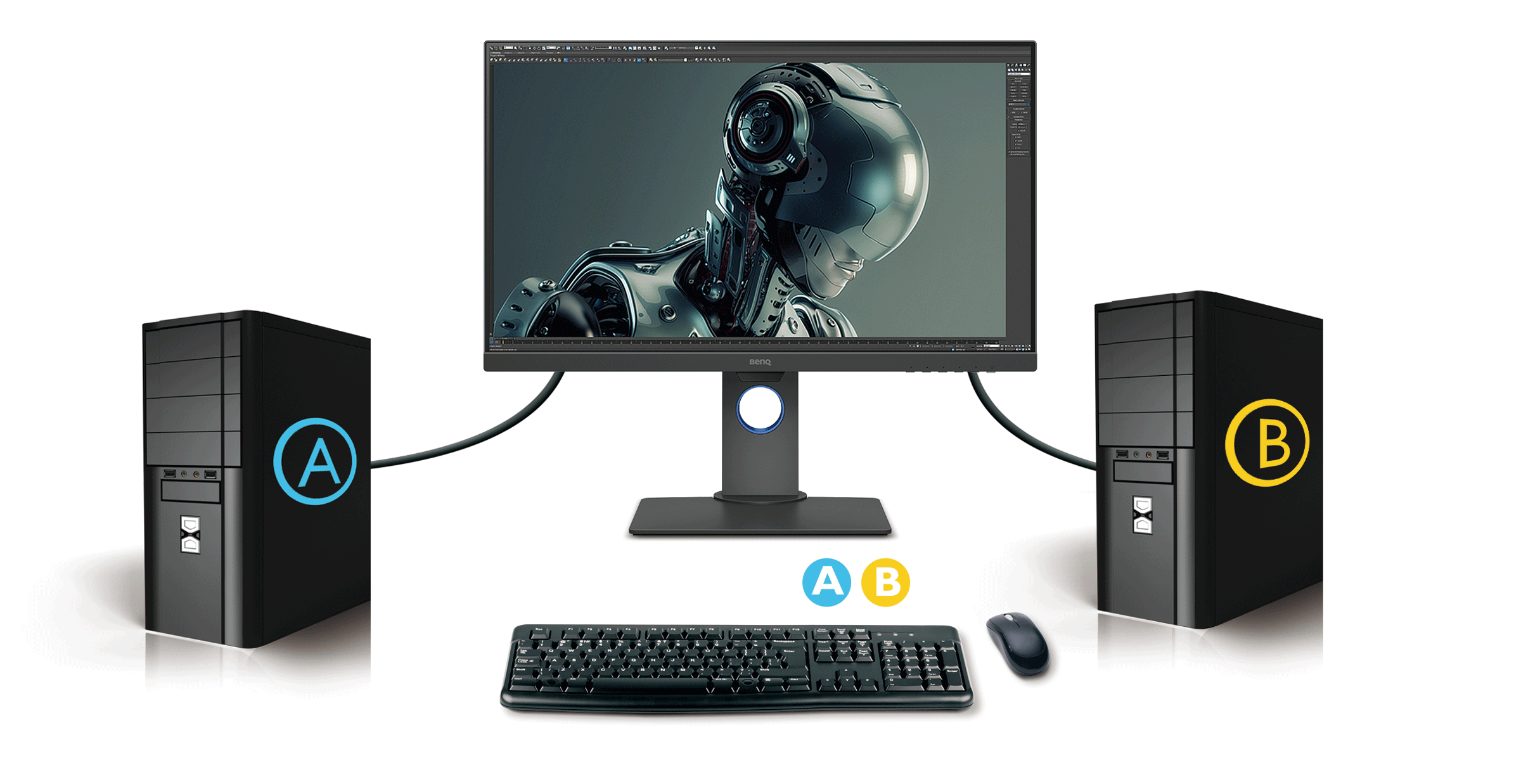Pd2700u Designvue Designer Monitor With 4k Uhd Srgb Benq