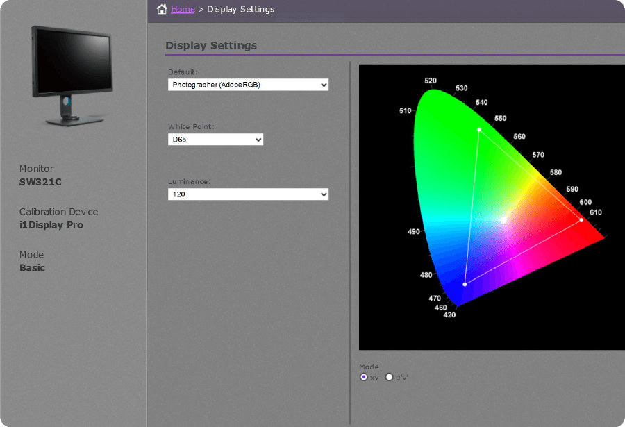 Palette Master Element BenQ Monitor Software