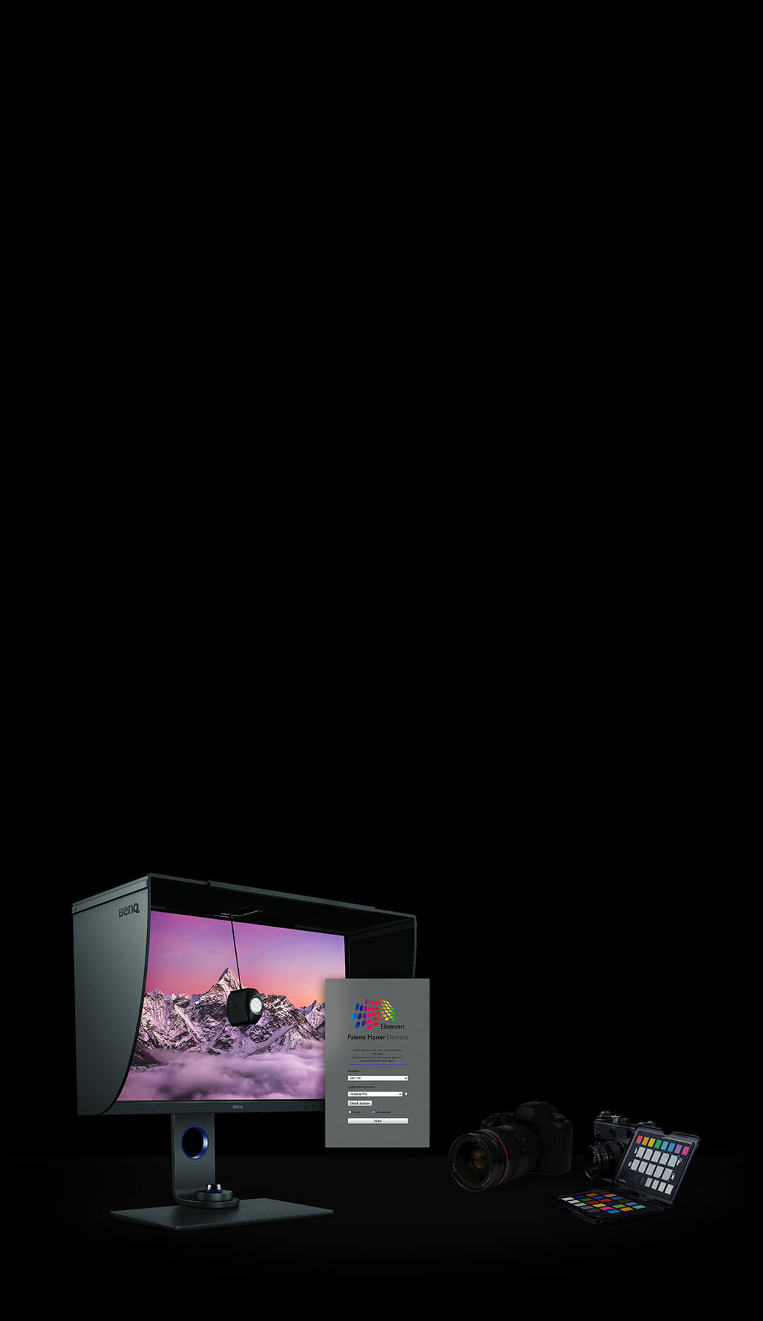 Calibrate your monitor with BenQ Palette Master Element software