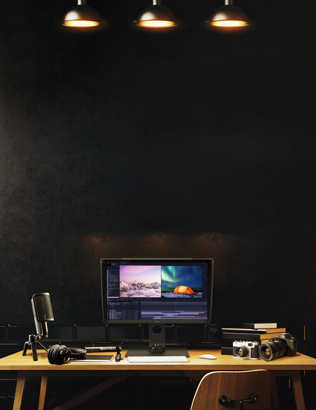 BenQ Photovue IPS Monitor for Photo Editing  4K, HDR, 99% Adobe RGB