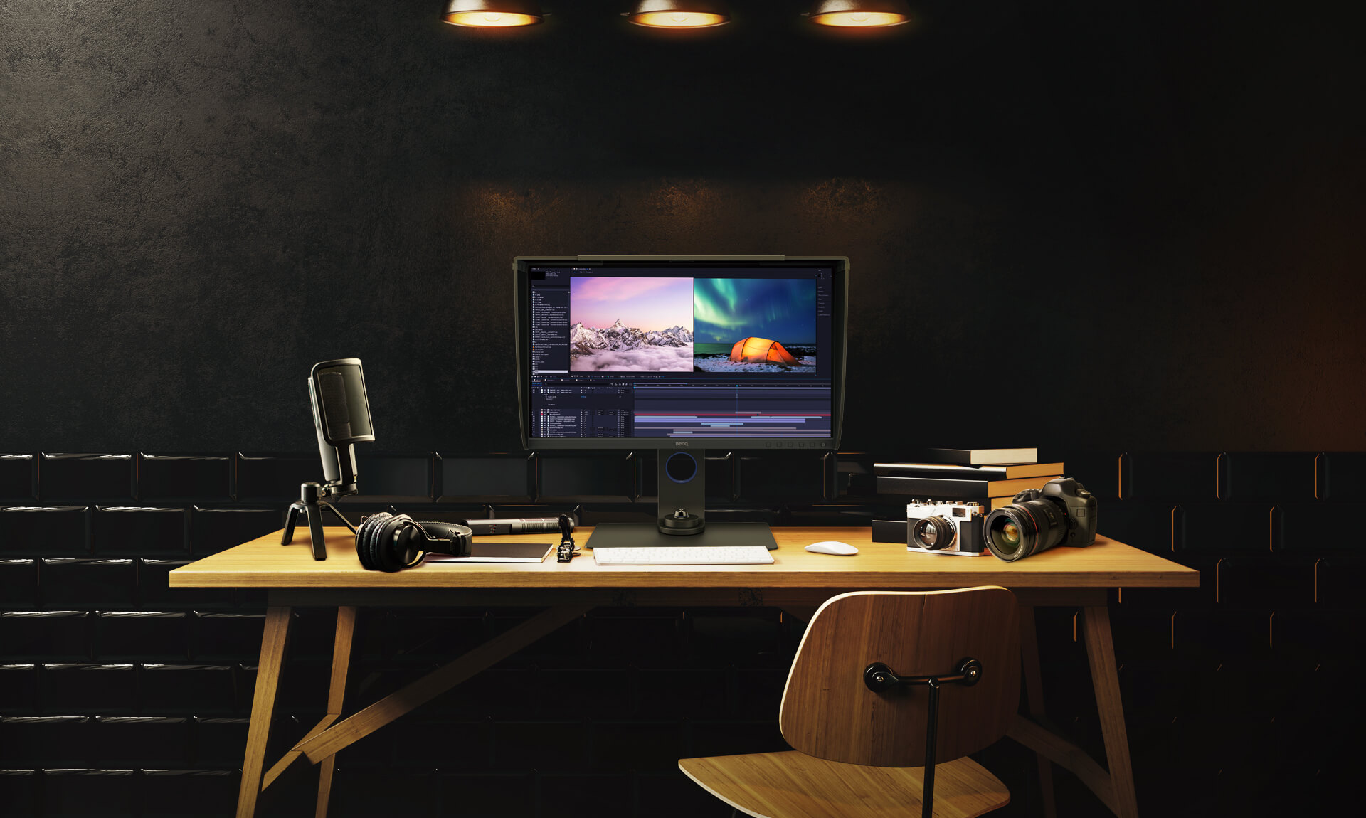 BenQ Photovue IPS Monitor for Photo Editing  4K, HDR, 99% Adobe RGB