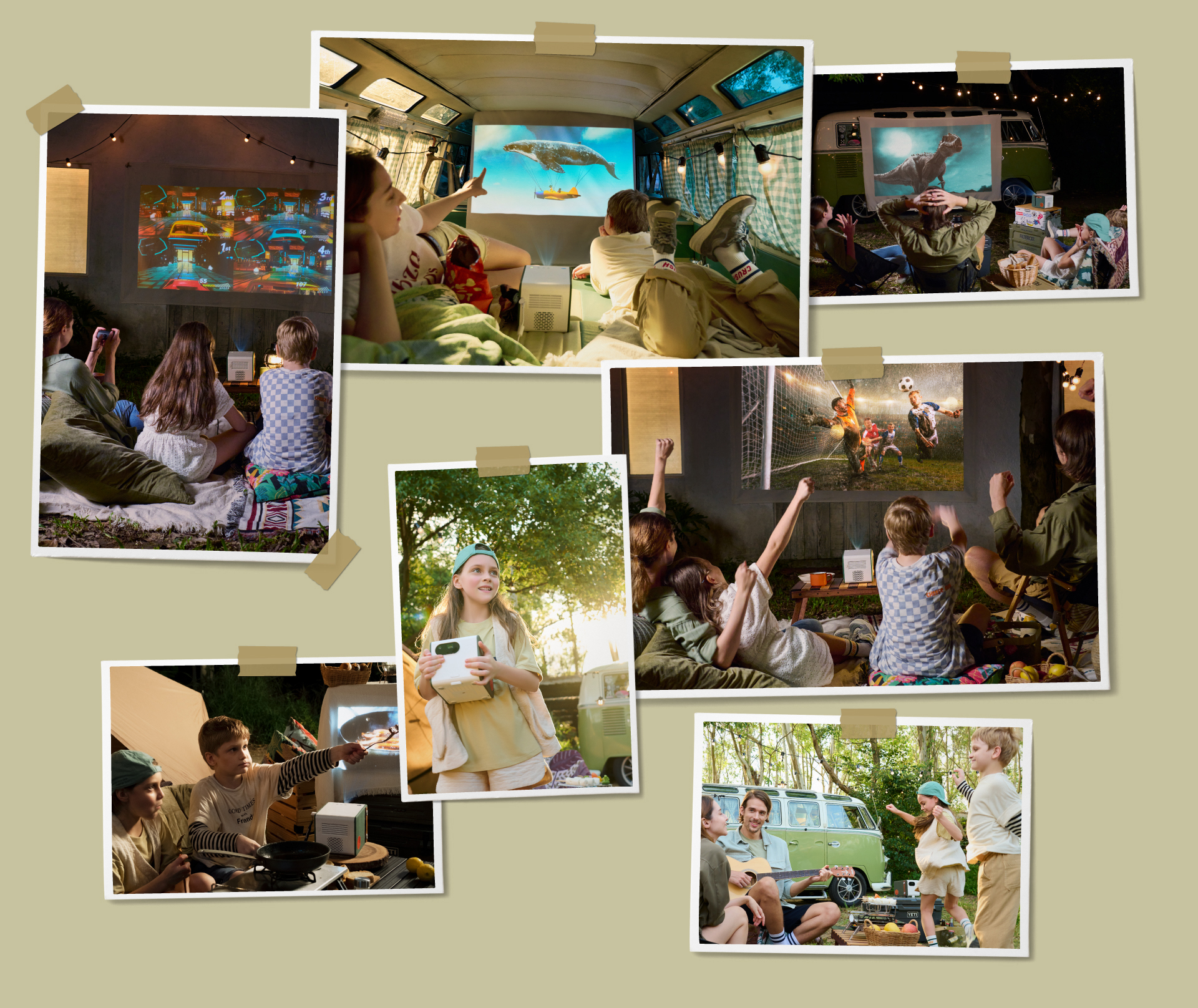 Have a movie night under the stars or partying it up in the backyard with BenQ GS50