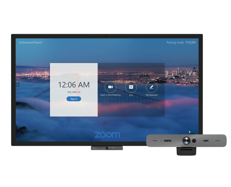 BenQ-oplossingen ontworpen voor Zoom-ruimten 