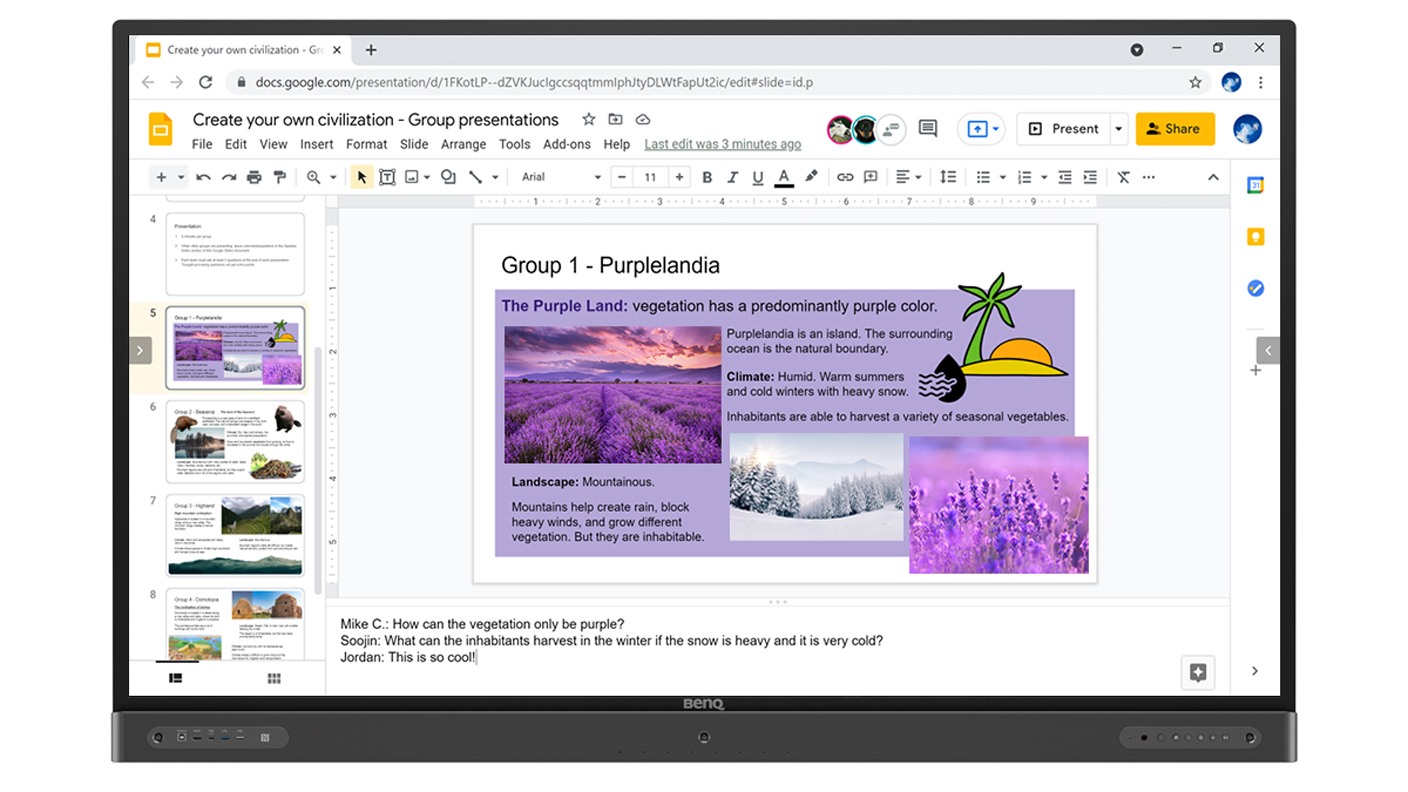 Class Activities with Google Slides on BenQ Boards | BenQ Education UK