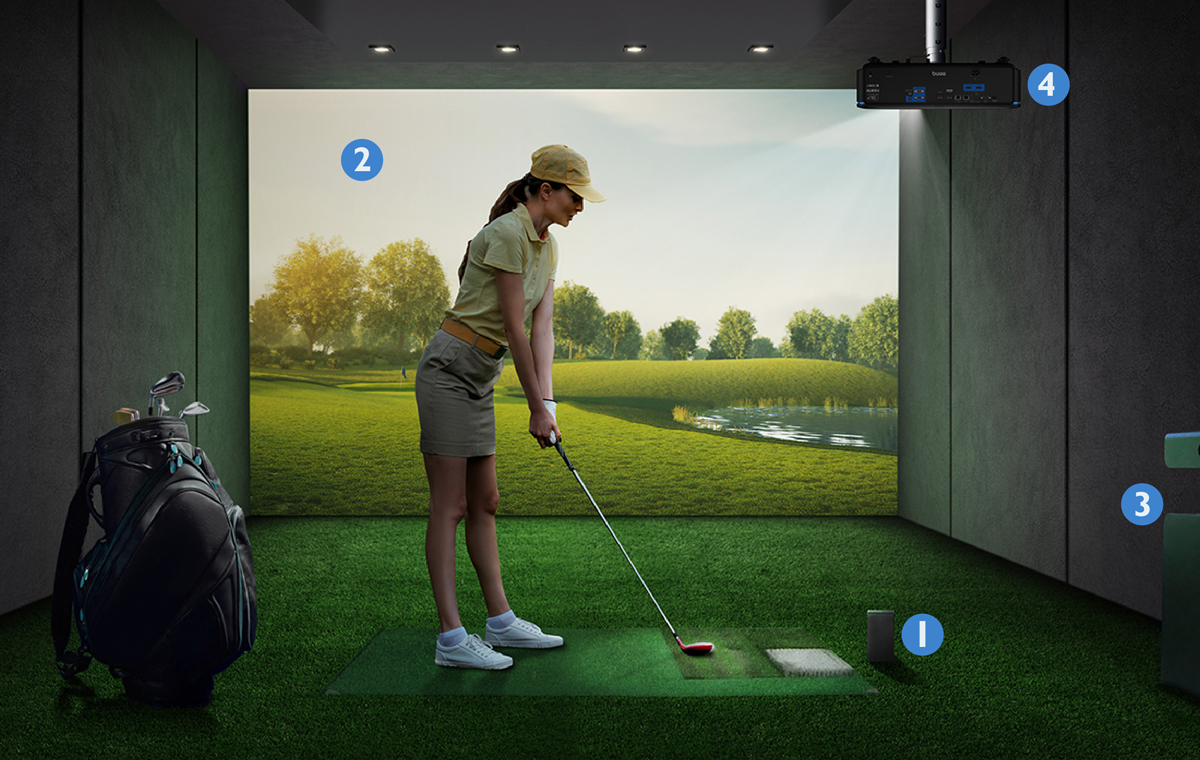 Build a home golf simulator with the perfect projector | BenQ UK