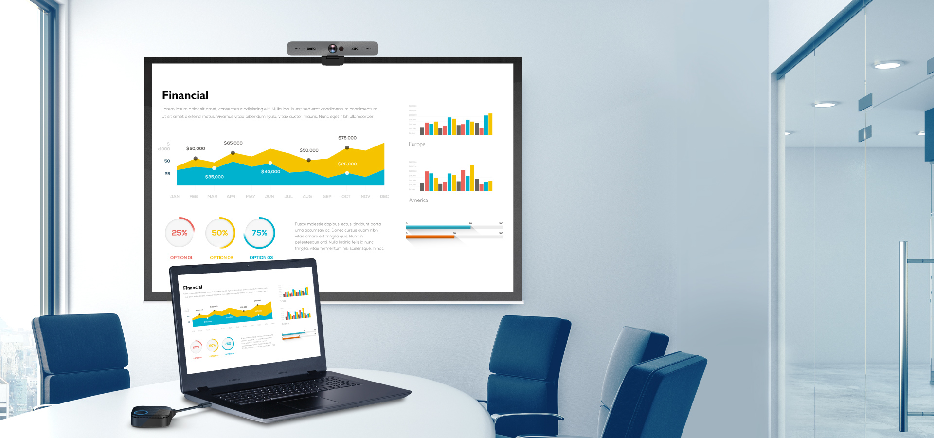 Easy Upgrade to Wireless Collaboration Space with BenQ InstaShow VS10