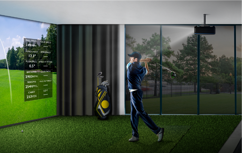 Why a 4K Projector is Best for a Home Golf Simulator Setup